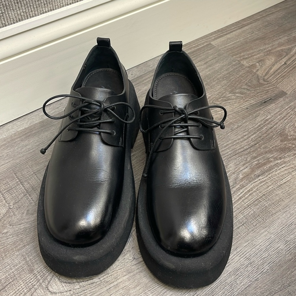 Marsell black Gomme Derbys 38 Made in Italy